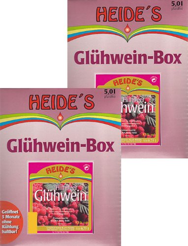 Glühwein Himbeer 9,5% Alc. 2er-Pack, 2 x 5 Liter von Heides-BiB