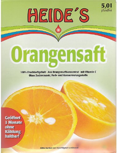 Heides-BiB Orangensaft, 5 Liter, 1 Stück von Heides-BiB