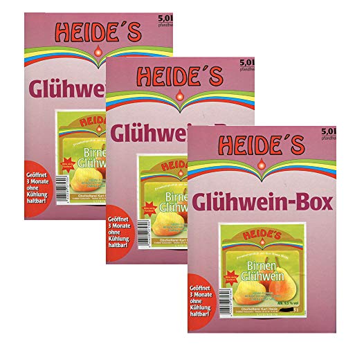 Birnen-Glühwein 9,5% Alc. 3er-Pack, 3 x 5 Liter von Heides-Bib