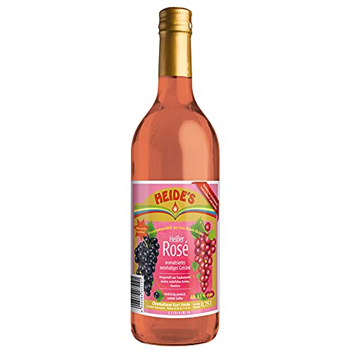 Glühwein Rosé - 9,5% Alc., 12 x 750ml-Flasche - pfandfrei - von Heides-Bottle