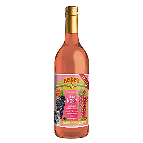 Glühwein Rosé - 9,5% Alc., 6 x 750ml-Flasche - pfandfrei - von Heides-Bottle