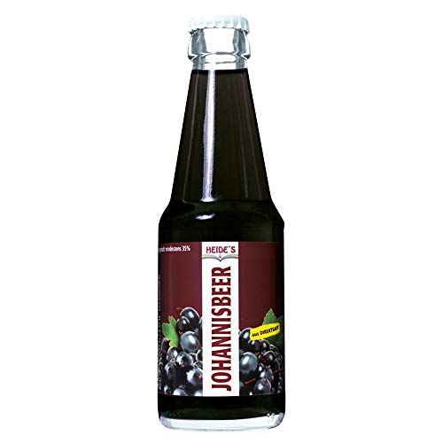 Schwarzer Johannisbeer-Nektar, 24 x 200ml - inkl. 0,15 EUR Pfand von Heides-Bottle