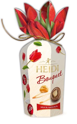 Heidi Schokoladenstrauß Box Blumen - Haselnüsse 120g (12 Packungen) von Heidi