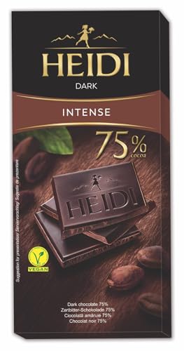 Heidi Schokoladentafel Dark Intense 75% 80g (case of 20) von Heidi