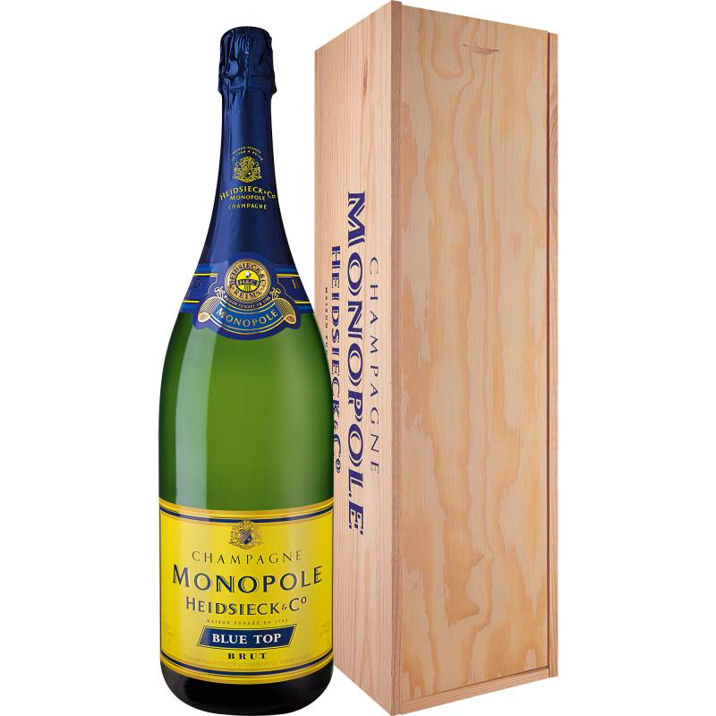 Champagne Heidsieck Monopole Blue Top, Brut, Champagne AC, Holzkiste, Doppelmagnum, Champagne, Schaumwein von Heidsieck Monopole & Co., 51100 Reims, France