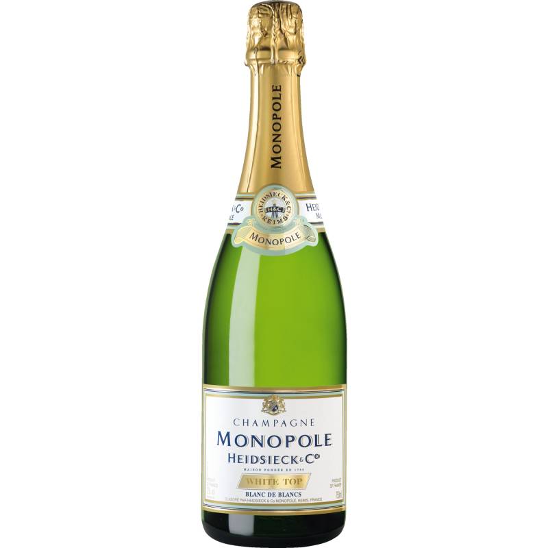 Champagne Heidsieck Monopole White Top, Blanc de Blancs, Champagne AC, Champagne, Schaumwein von Heidsieck & Co. Monopole, 51100 Reims, France