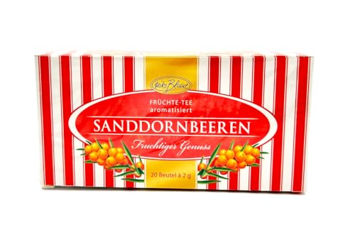 Heiko Blume Sanddornbeeren Früchte-Tee - Aromatisierter Tee mit fruchtiger Note - 20 Teebeutel (40g) von Heiko Blume