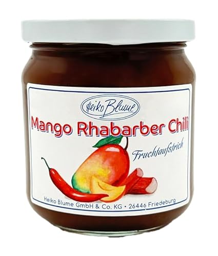 Mango Rhabarber Chili Fruchtaufstrich 250 g – Exquisite Komposition aus Frucht und Schärfe von Heiko Blume