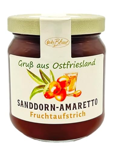 Sanddorn-Amaretto Fruchtaufstrich 250 g – Fruchtige Eleganz mit edlem Likör von Heiko Blume