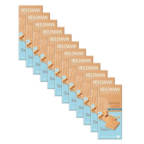 Heilemann Caramel Blond Chocolate Salt & Crisp, 12 x 80 g von Heilemann Confiserie