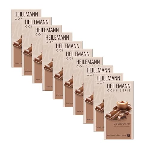 Heilemann Confiserie Cappuccino-Trüffel Edelvollmilch-Schokolade, 10 x 100 g von Heilemann Confiserie