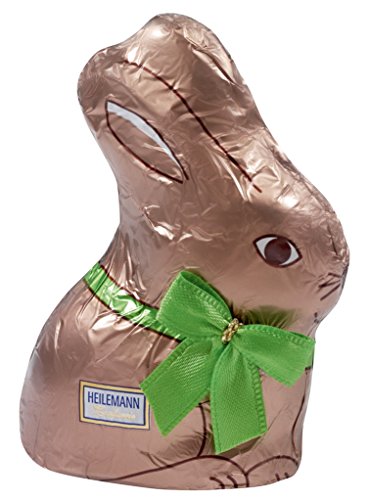 Heilemann Confiserie Osterhase Schokolade, stannioliert, 50 g (braun, Edelbitter, 2-fach sortiert) von Heilemann Confiserie