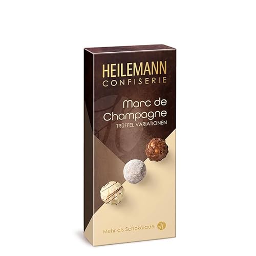 Heilemann Confiserie Pralinen Composition, 8er-Pralinen-Packung (Marc de Champagne Trüffel Variation, 100g) von Heilemann Confiserie