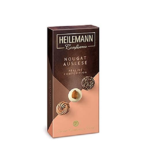 Heilemann Confiserie Pralinen Composition, 8er-Pralinen-Packung (Nougat-Auslese Praliné Composition, 95g) von Heilemann Confiserie