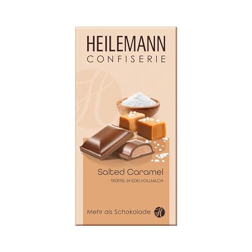 Heilemann Confiserie Schokolade, Salted Caramel-Trüffel Edelvollmilch, 100 g von Heilemann Confiserie