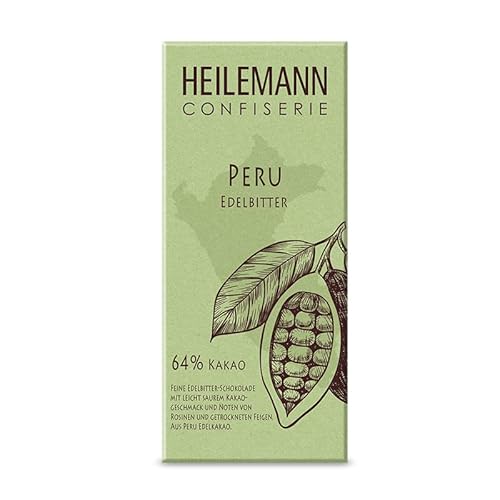 Heilemann Confiserie Ursprungs-Schokolade Peru 64% Edelbitter, 80g von Heilemann Confiserie