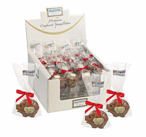 Heilemann Glücksbringer Glücksfigur aus Schokolade (Glücksschweinchen, 15 g) von Heilemann Confiserie