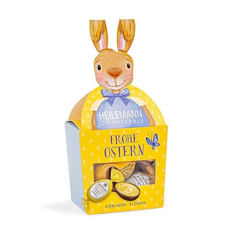 Heilemann Hase mit Eierlikör Ostereiern, 10er Pack (10 x100 g) von Heilemann Confiserie