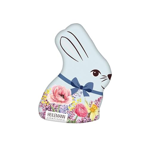 Heilemann Osterhase aus Schokolade, stannioliert, 30 x 50 g (bunt, Edelvollmilch, 3-fach sortiert) von Heilemann Confiserie