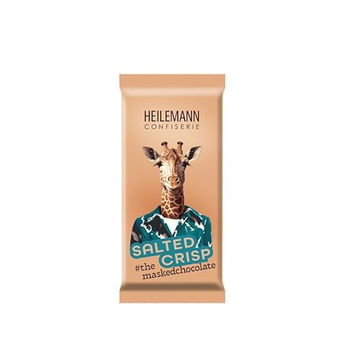 Heilemann "Salted Crisp" Mini Schokoladen-Tafel, the maskedchocolate, 37 g von Heilemann Confiserie