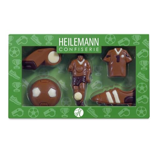 Heilemann Schoko Geschenkverpackung "Fußball" Edelvollmilch 100g von Heilemann Confiserie