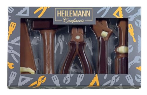 Heilemann Schoko Geschenkverpackung "Werkzeuge" Edelvollmilch 100g von Heilemann Confiserie