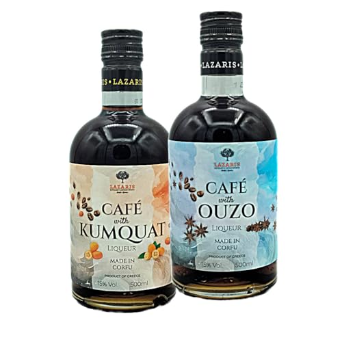 Cafe with Ouzo + Cafe with Kumquat je 15% Vol. 500 ml von Heimatgeist