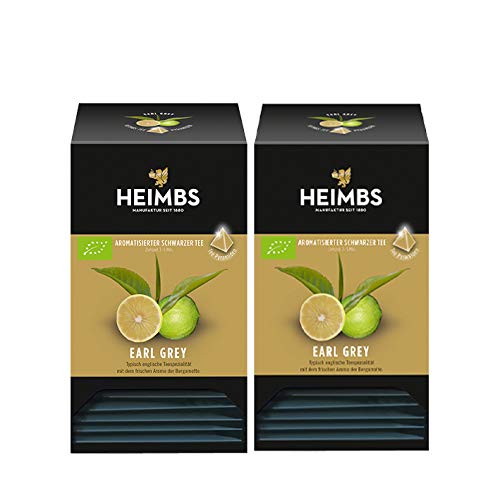 HEIMBS Bio Earl Grey, 20 Pyramidenbeutel, 2er pack von Heimbs