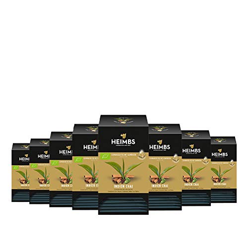 HEIMBS Bio Indien Chai, 20 Pyramidenbeutel, 8er Pack von Heimbs