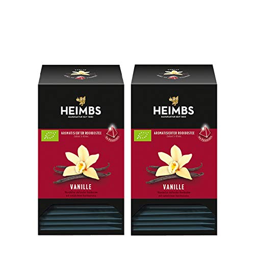 HEIMBS Bio Vanille, 20 Pyramidenbeutel, 2er Pack von Heimbs