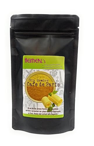 HEIMERLs Cafe de Paris 80g - mit Curry - für Schmand, Frischkäse, Quark oder vegan mit Humus zubereitbar von Heimerls Wild- und Heilpflanzen