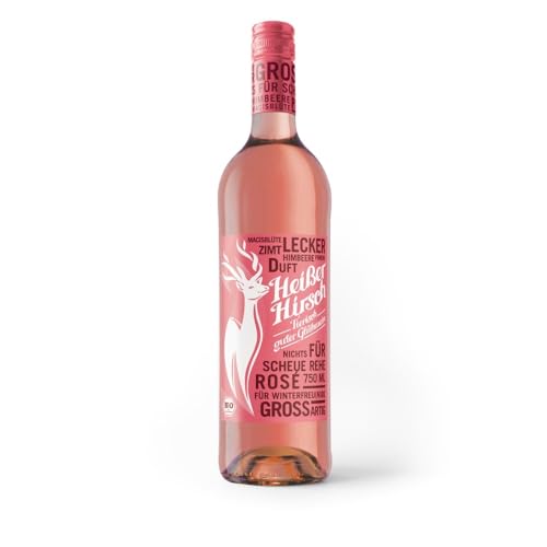 Acht Grad Plus Heißer Hirsch Glühwein, rosé, 750ml, 10,0% Vol. (1x750ml) von Heißer Hirsch