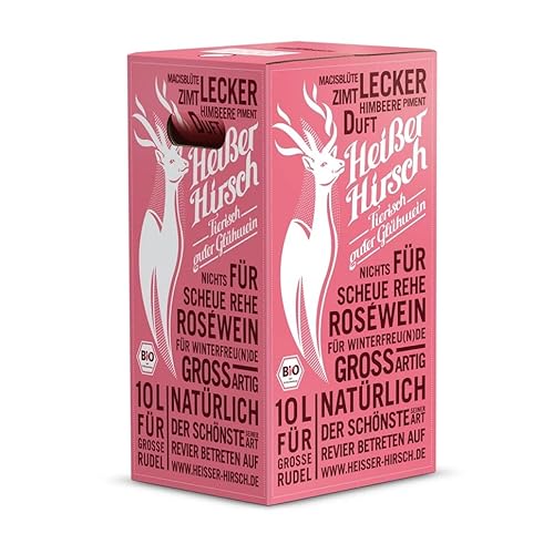 Heißer Hirsch Glühwein rosè 10l Bag in Box von Heißer Hirsch