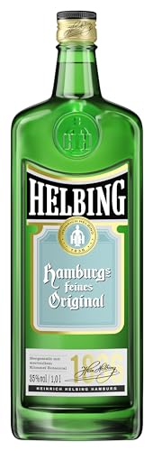 Helbing Kümmel - Hamburgs feiner Kümmel Schnaps seit 1836 - Trinkt man eiskalt, pur oder mit Tonic. (1 x 1,0 l) | 1l (1er Pack) von Helbing