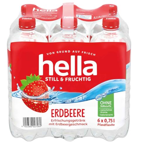 Hella Erdbeere, EINWEG (6 x 0,75 l) von Hella