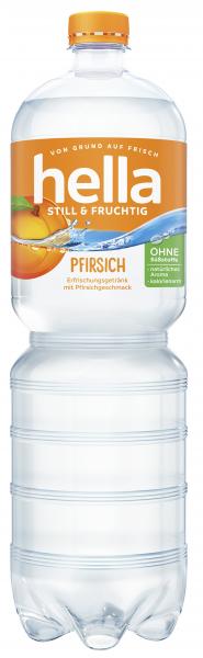 Hella Still & Fruchtig Erfrischungsgetränk Pfirsich (Einweg) von Hella