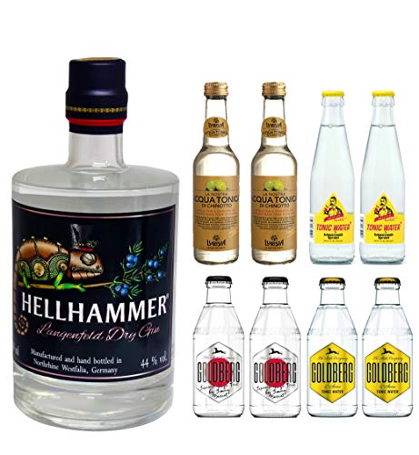 Hellhammer Langenfeld Dry Gin Tasting Paket, Gin Tonic Geschenkset von Hellhammer