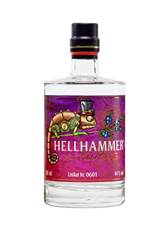 Hellhammer Langenfeld Dry Gin "Unikat Edition" International Gold prämierter London Dry Gin | Micro Batch | Maximal 300 Liter pro Batch | handabgefüllt von Hellhammer