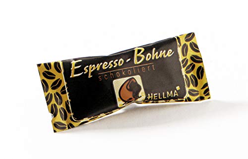 HELLMA Espresso-Bohnen in Zartbitterschokolade, im Karton, Sie erhalten 1 Packung, Packungsinhalt: 380 Stück von Hellma