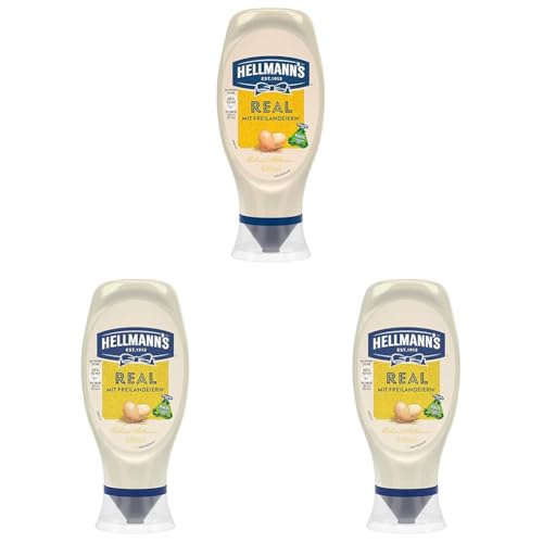 Hellmann's REAL Salatmayo mit Freilandeiern 430 ml 1 Stück (Packung mit 3) von Hellmann's