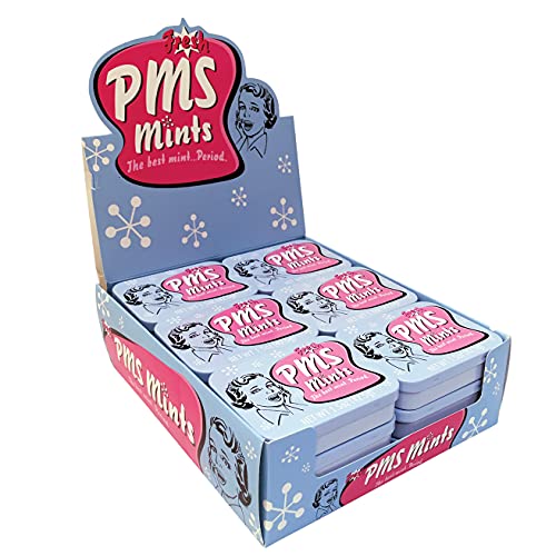 Fresh PMS Warning Mints, Peppermint Candy, 1.5 Ounce Tin - 18 Count Display Box von Hello Kitty