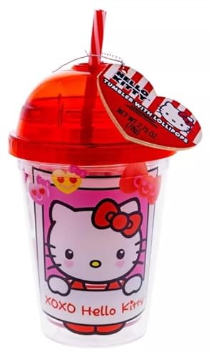 Hello Kitty Valentine's Mini Dome 12oz Tumbler with Lollipops - 2.75oz Candy von Hello Kitty