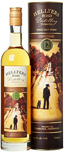 Hellyers Road Original 12 Years Old Tasmania Single Malt Whisky mit Geschenkverpackung (1 x 0.7 l) von Hellyers Road