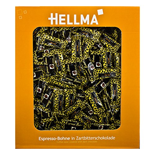 Hellma schokolierte Espressobohnen 380 x 1,1g Zartbitter von Hellma