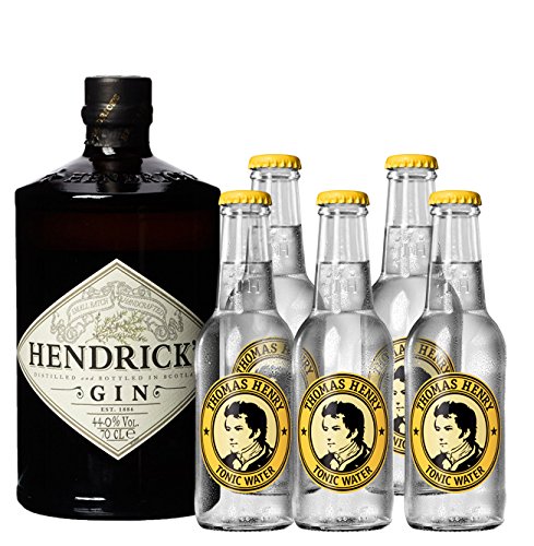 Hendrick´s Gin (1 x 0.7 l) + Thomas Henry Tonic (5 x 0.2 l) von Hendrick´s Gin , Thomas Henry