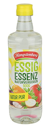 Essig Essenz naturvergoren 20% Säure 8x500 g Flasche von Hengstenberg