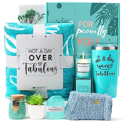 Heniniy Thinking of You Geschenke für Frauen, Pflegepaket Krebs Geschenkkorb, Geschenkkörbe für Frauen mit Decke zum Geburtstag von Heniniy