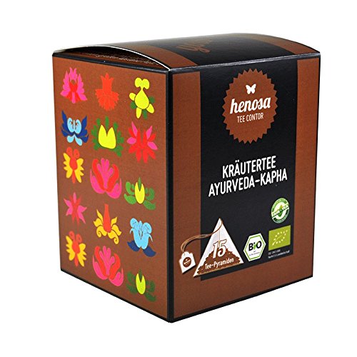 Bio Kräutertee "Ayurveda Kapha" Box - 15 Tee-Pyramiden von Henosa