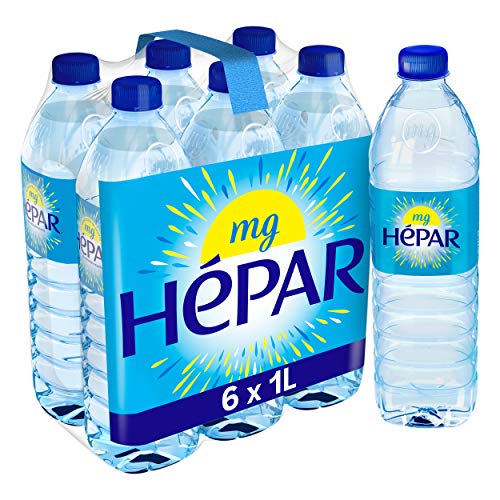 Hepar – Mineralwasser reich an Magnesium – importiert aus Frankreich – 6 Flaschen à 1 l von Hépar