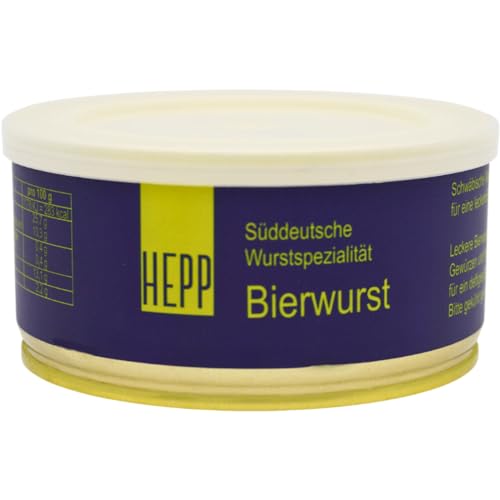 5 x Bierwurst à 300 g Dose von Hepp